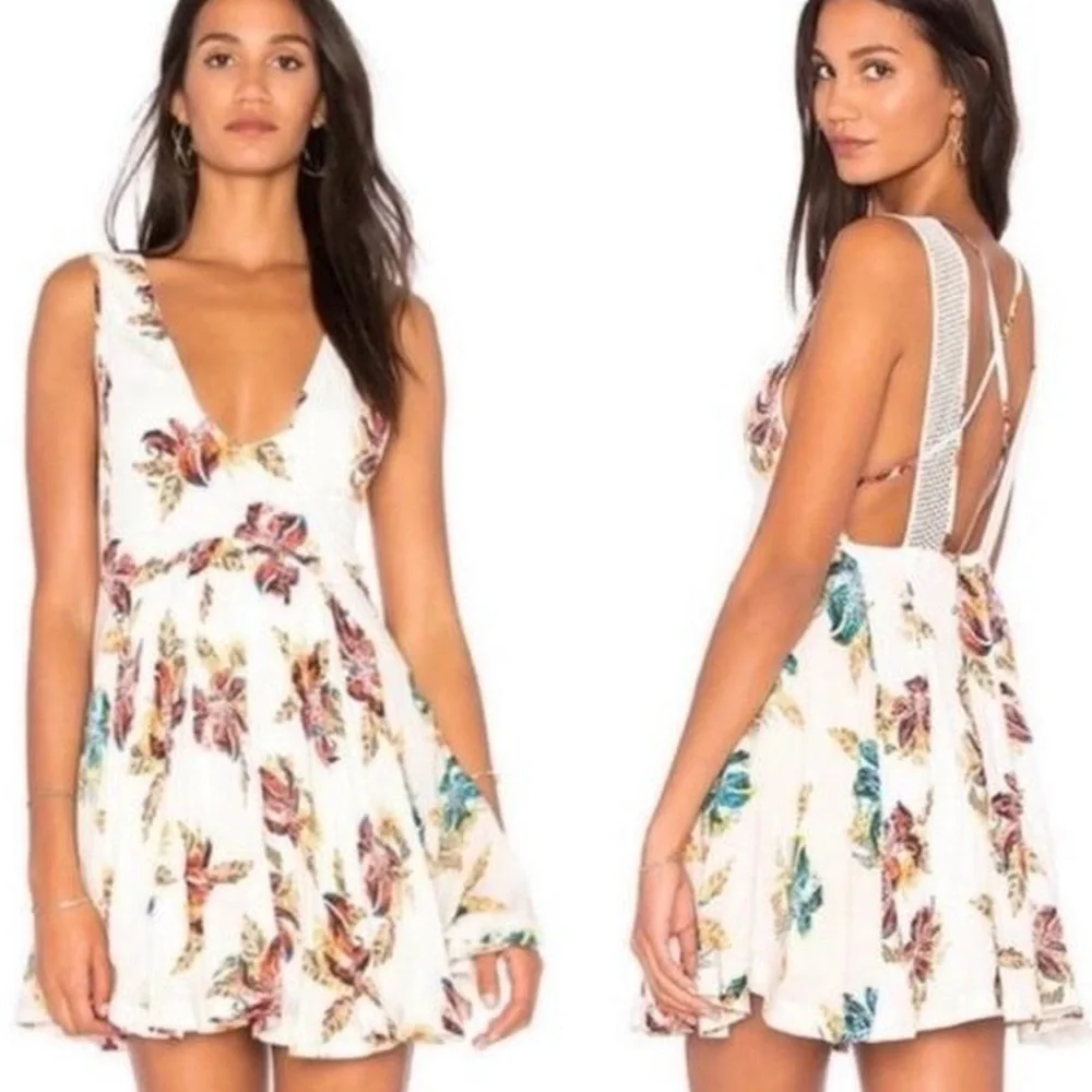 Free People Thought I Was Dreaming Mini Dress Size XS - Picture 3 of 16